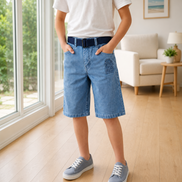 Fashion Denim Bermuda Shorts for Boys
