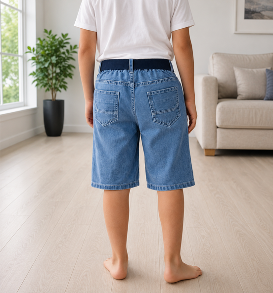 Fashion Denim Bermuda Shorts for Boys