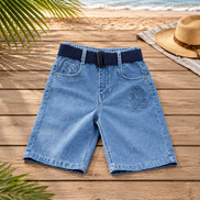 Fashion Denim Bermuda Shorts for Boys