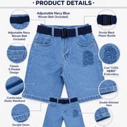 Fashion Denim Bermuda Shorts for Boys