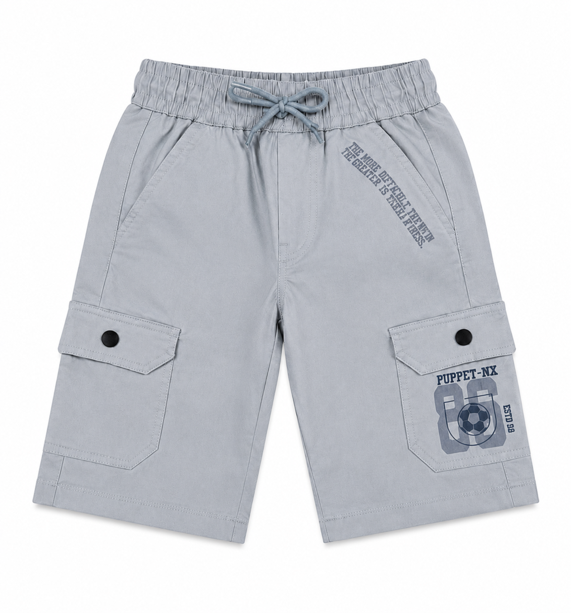 Boys’ Utility Cargo Bermuda Shorts with Drawstring