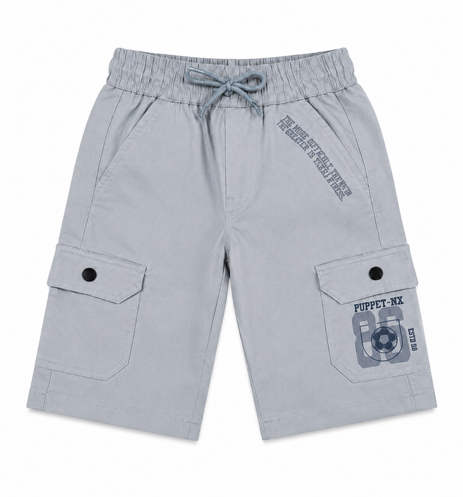 Boys’ Utility Cargo Bermuda Shorts with Drawstring
