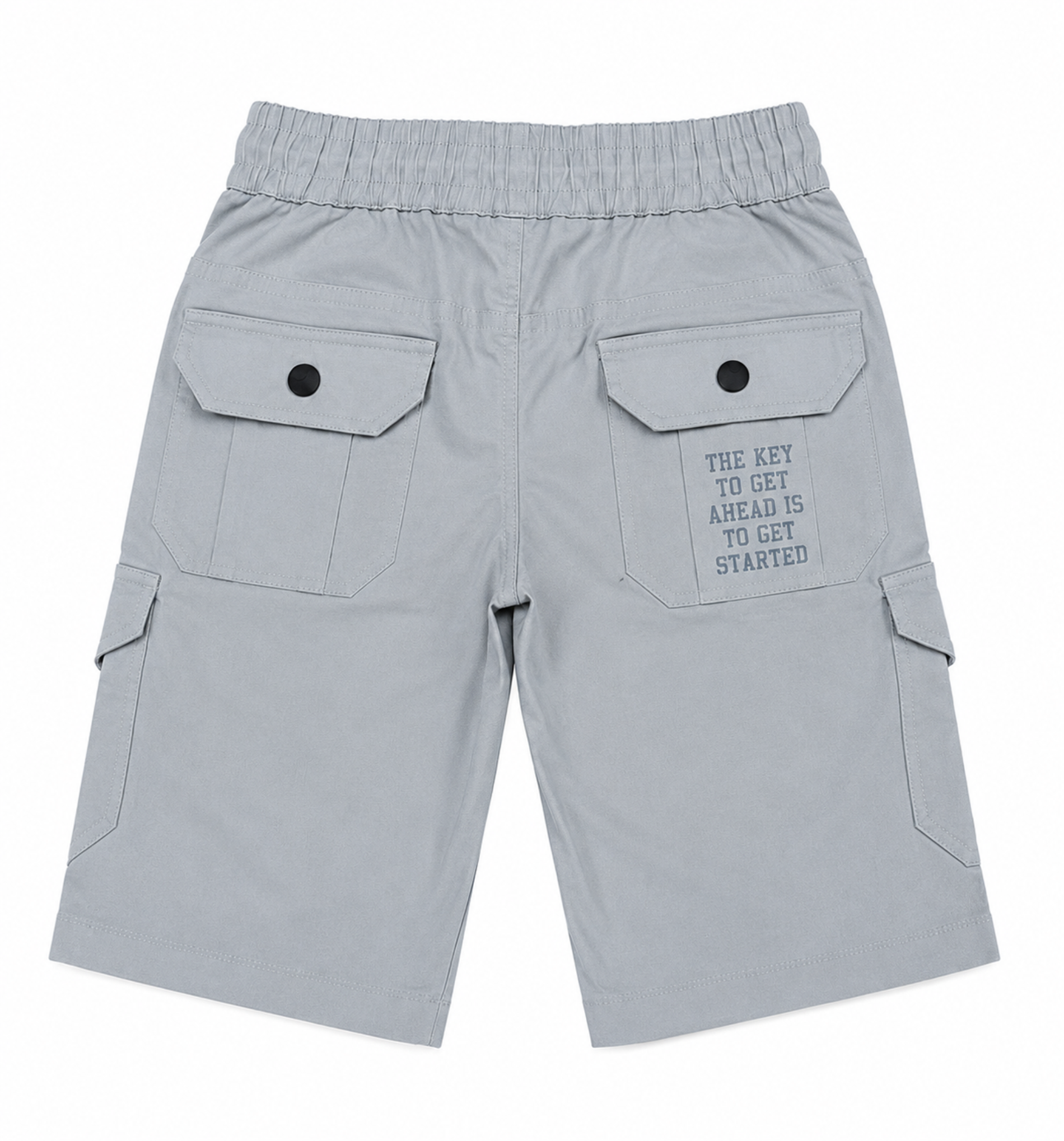 Boys’ Utility Cargo Bermuda Shorts with Drawstring