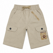 Boys’ Utility Cargo Bermuda Shorts with Drawstring