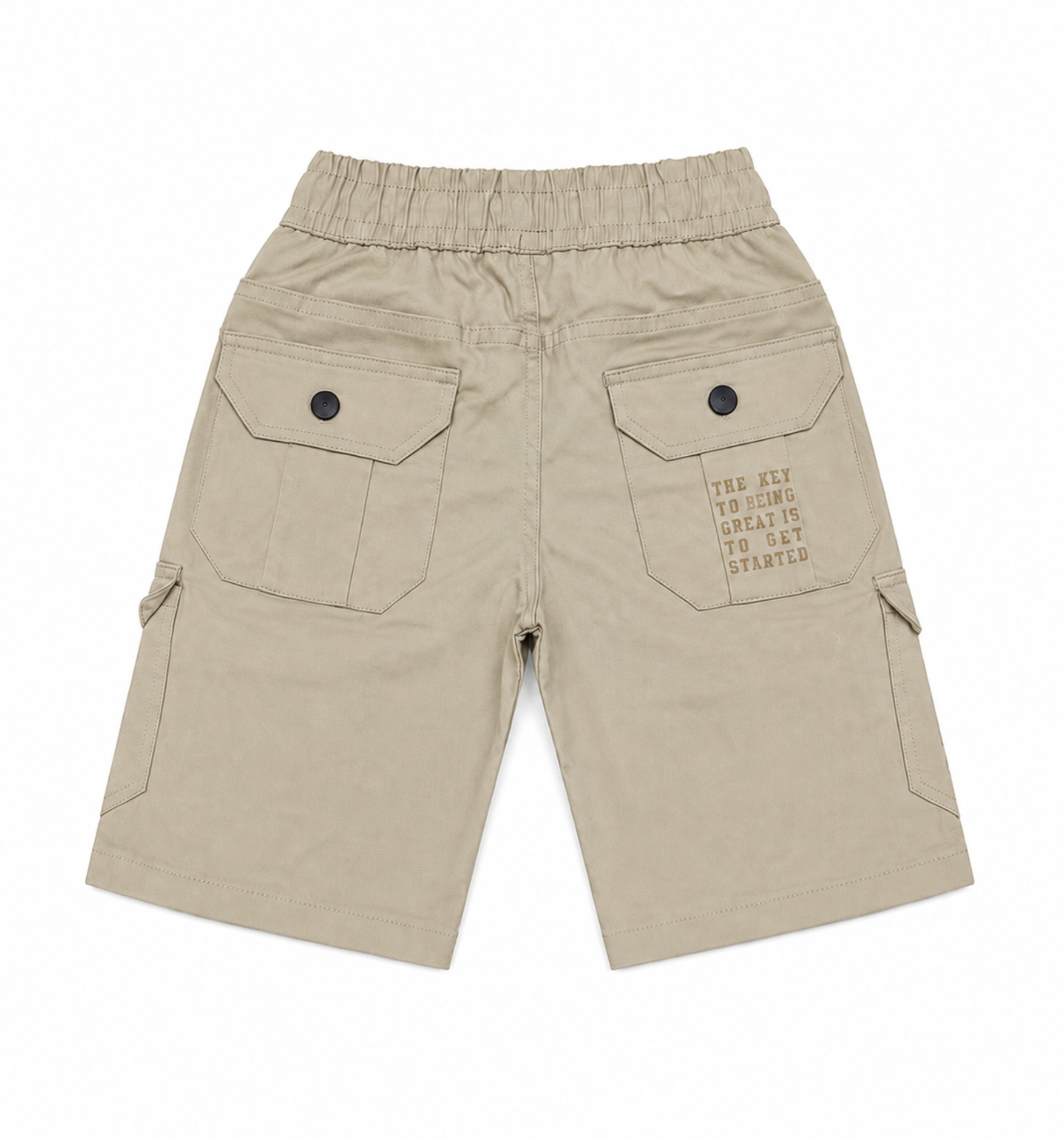 Boys’ Utility Cargo Bermuda Shorts with Drawstring