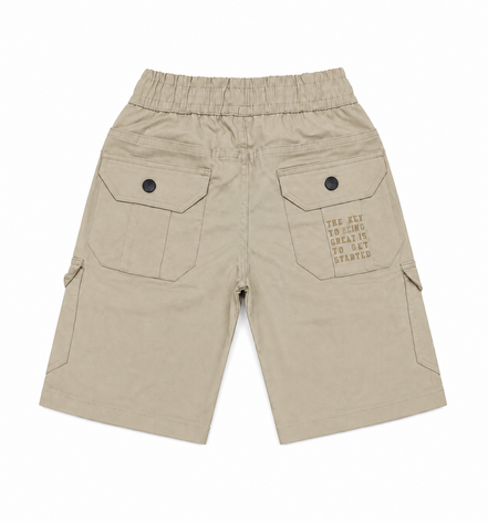 Boys’ Utility Cargo Bermuda Shorts with Drawstring