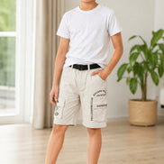 Summer Capri Shorts for Kids - Pista Green