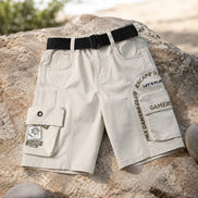 Summer Capri Shorts for Kids - Pista Green