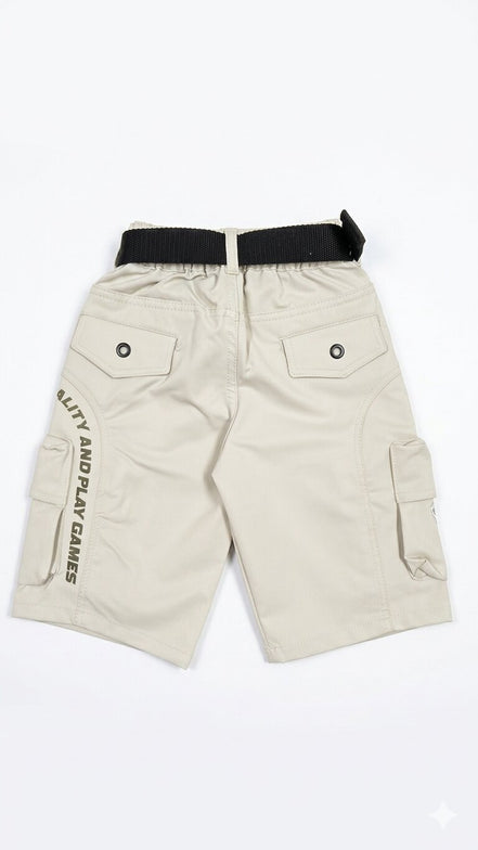 Summer Capri Shorts for Kids - Pista Green