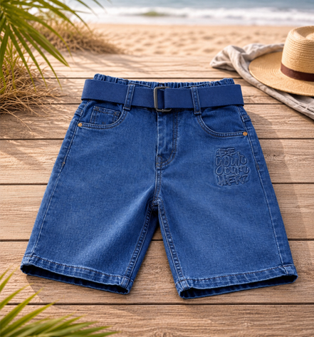 Fashion Denim Bermuda Shorts for Boys