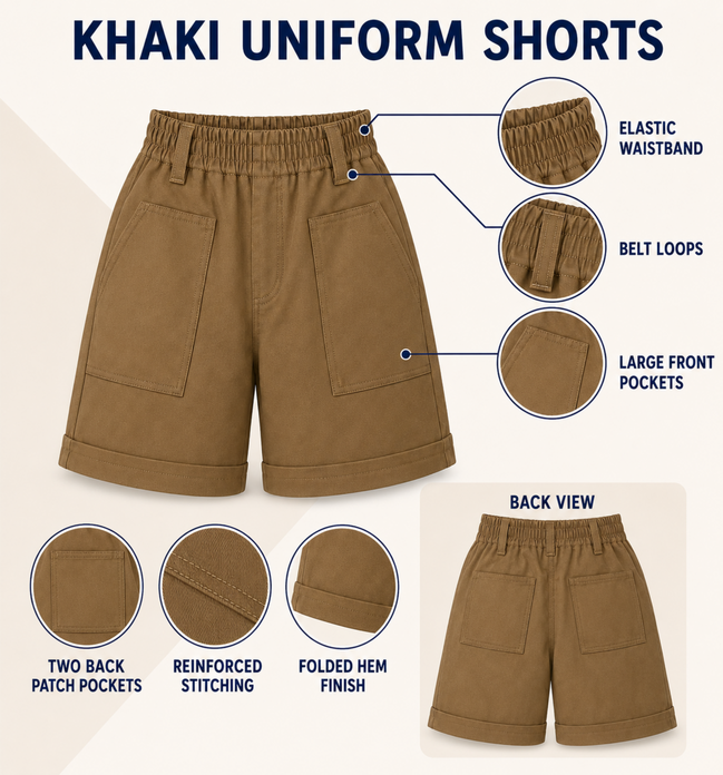Khaki KG Uniform Bermuda Shorts