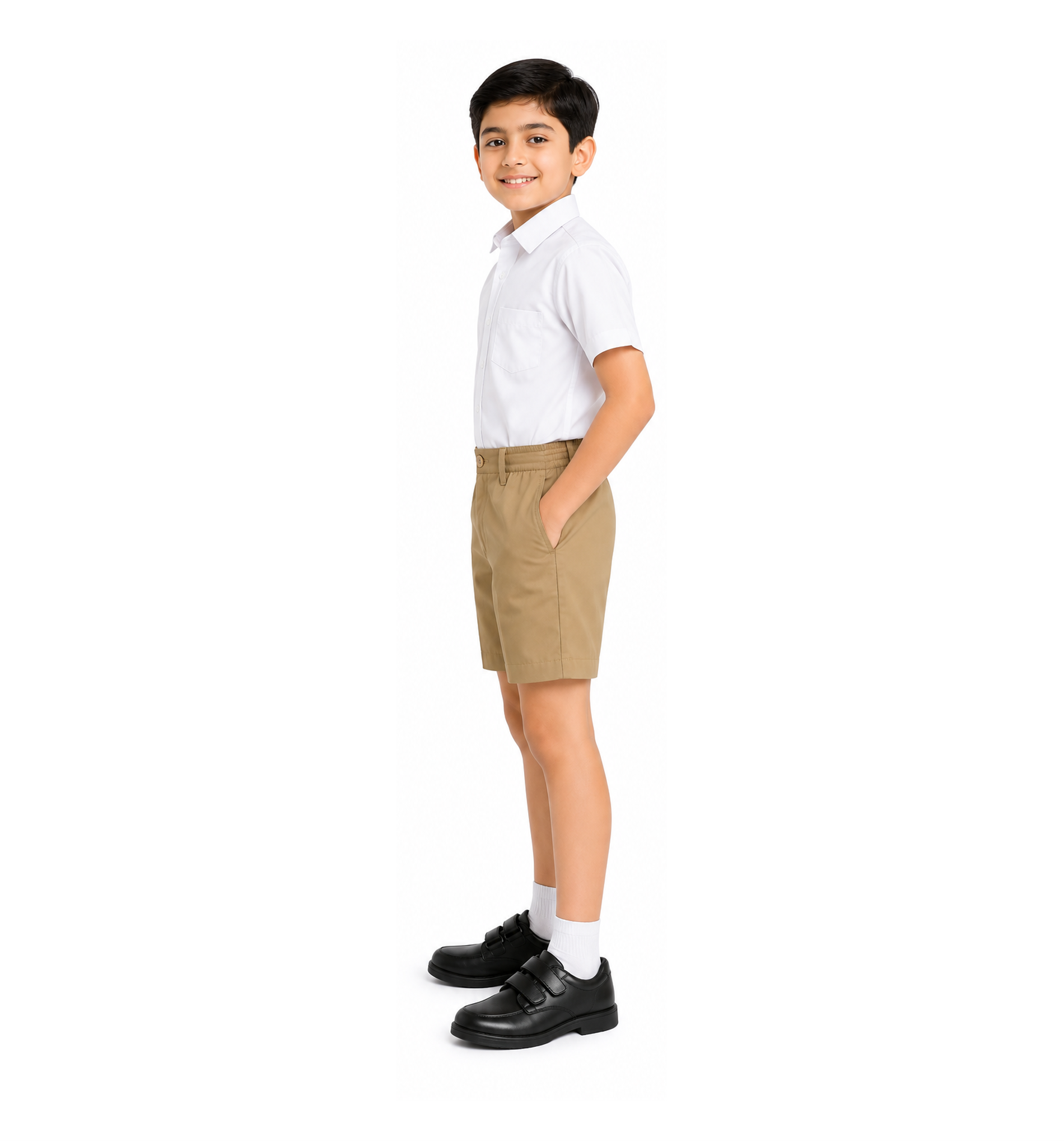 Khaki School Uniform Shorts