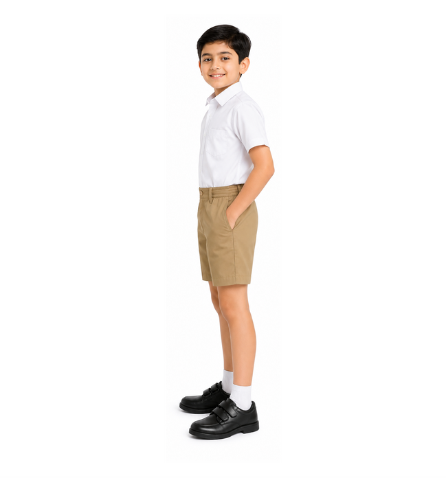 Khaki School Uniform Shorts
