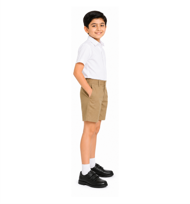 Khaki School Uniform Shorts