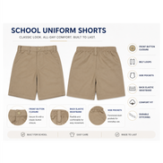 Khaki School Uniform Shorts