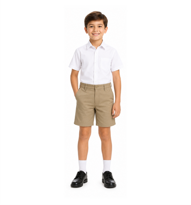 Khaki School Uniform Shorts