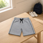 Boys Knit Shorts with Piping