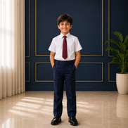 Maroon Pre-Tied School Uniform Tie