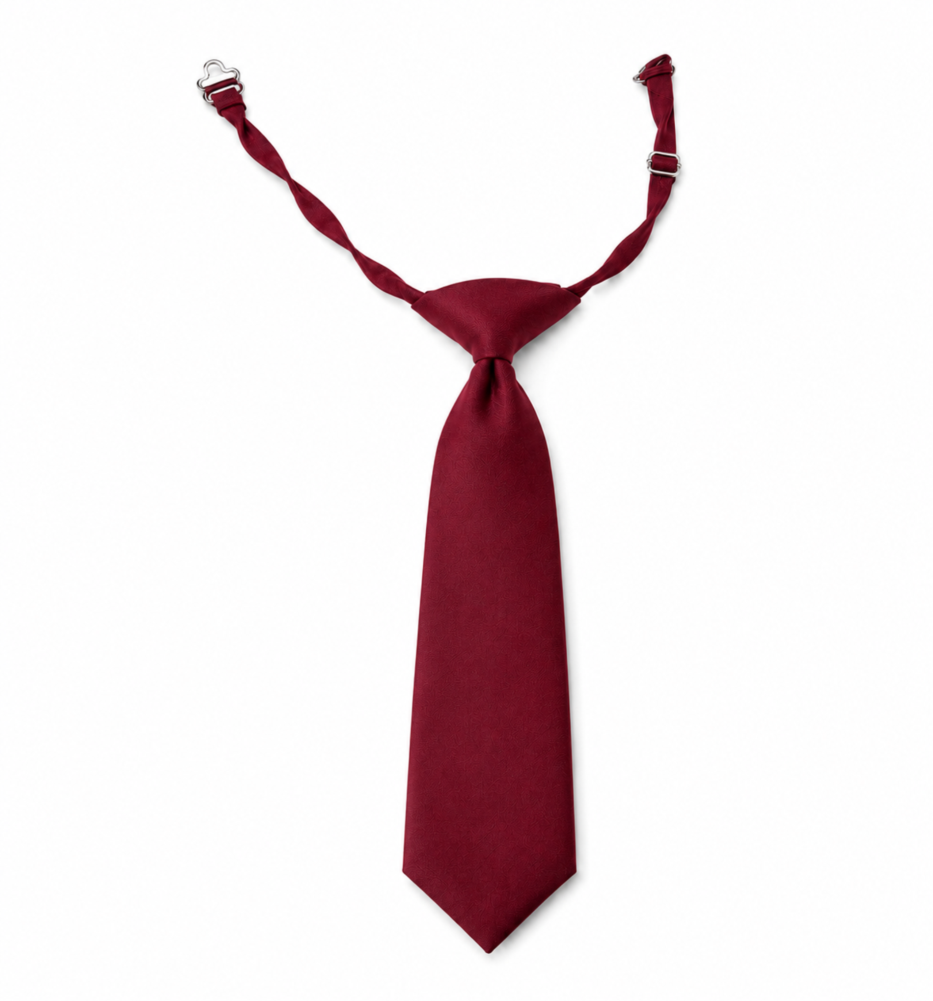 Maroon Pre-Tied School Uniform Tie