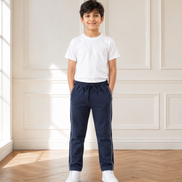Boys’ Navy Blue Fashion Track Pants