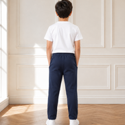 Boys’ Navy Blue Fashion Track Pants