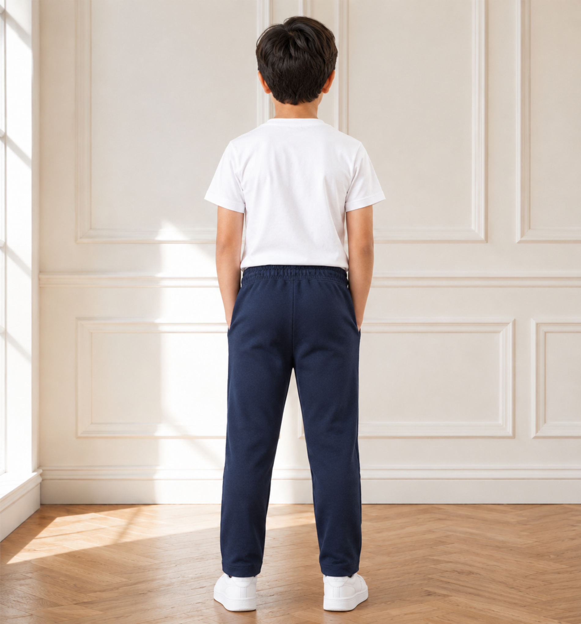 Boys’ Navy Blue Fashion Track Pants