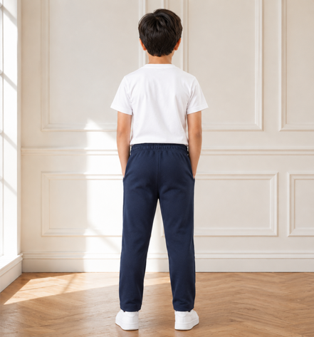 Boys’ Navy Blue Fashion Track Pants