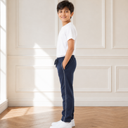Boys’ Navy Blue Fashion Track Pants