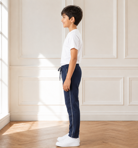 Boys’ Navy Blue Fashion Track Pants