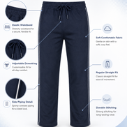 Boys’ Navy Blue Fashion Track Pants