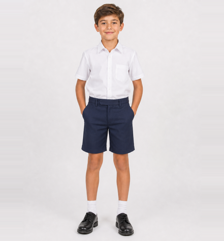 Navy Blue School Uniform Shorts