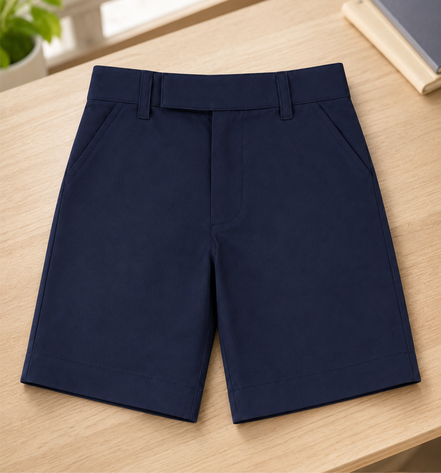 Navy Blue School Uniform Shorts