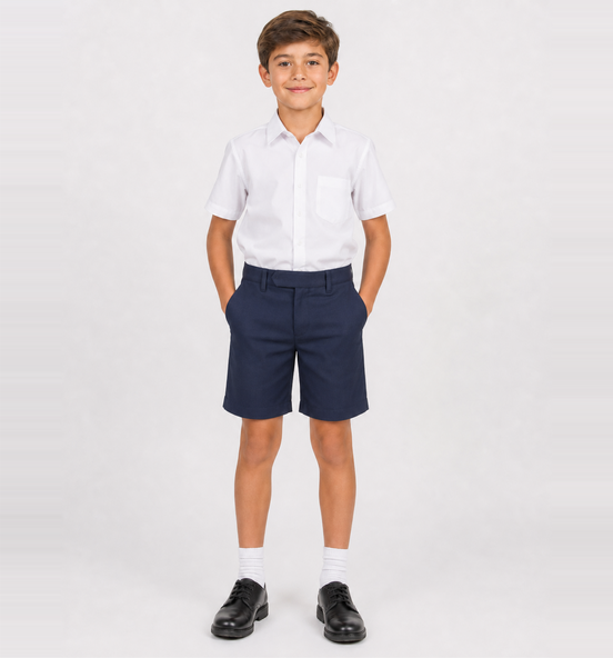 Navy Blue School Uniform Shorts