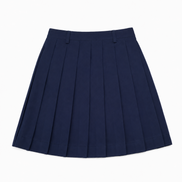 Navy Blue Pleated School Uniform Skirt