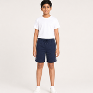 Boys Knit Shorts with Piping