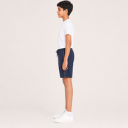 Boys Knit Shorts with Piping