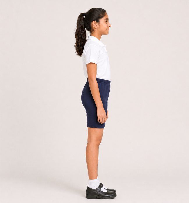 Navy Blue Uniform Cycling Shorts