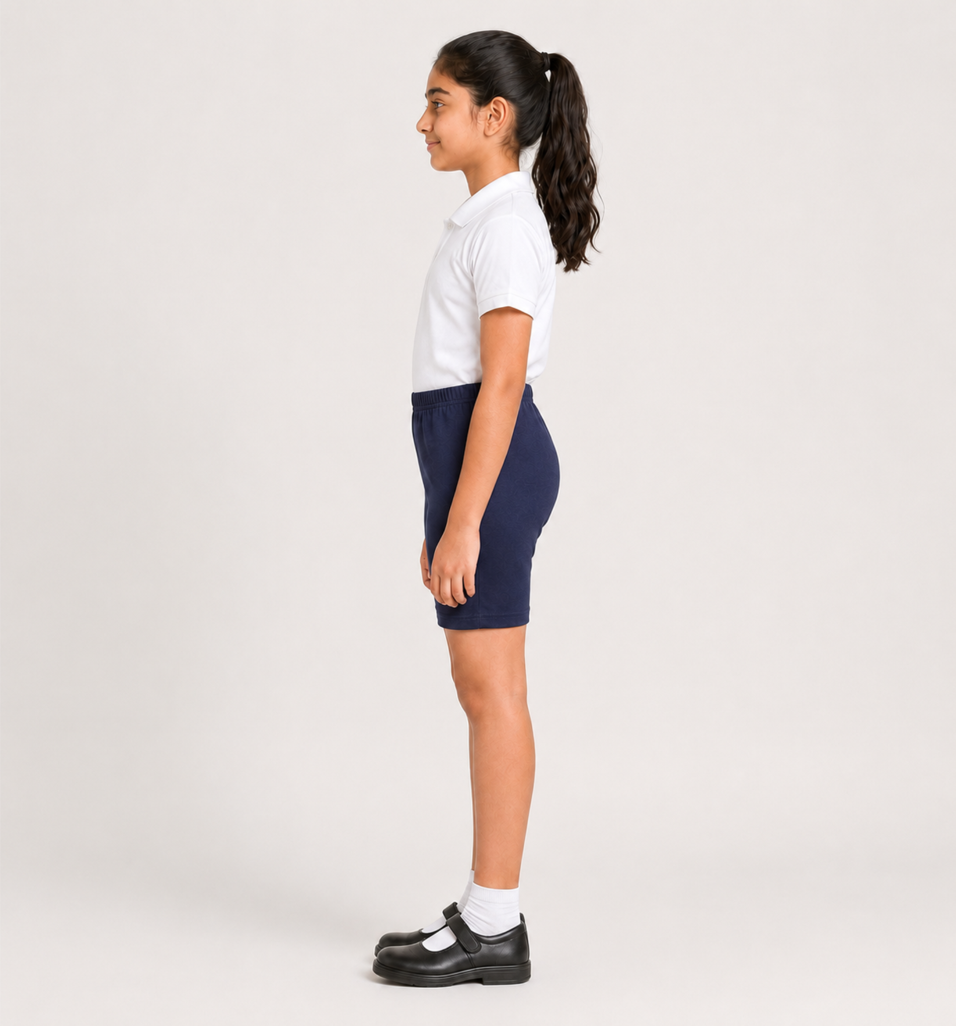 Navy Blue Uniform Cycling Shorts