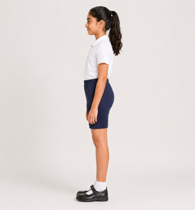 Navy Blue Uniform Cycling Shorts