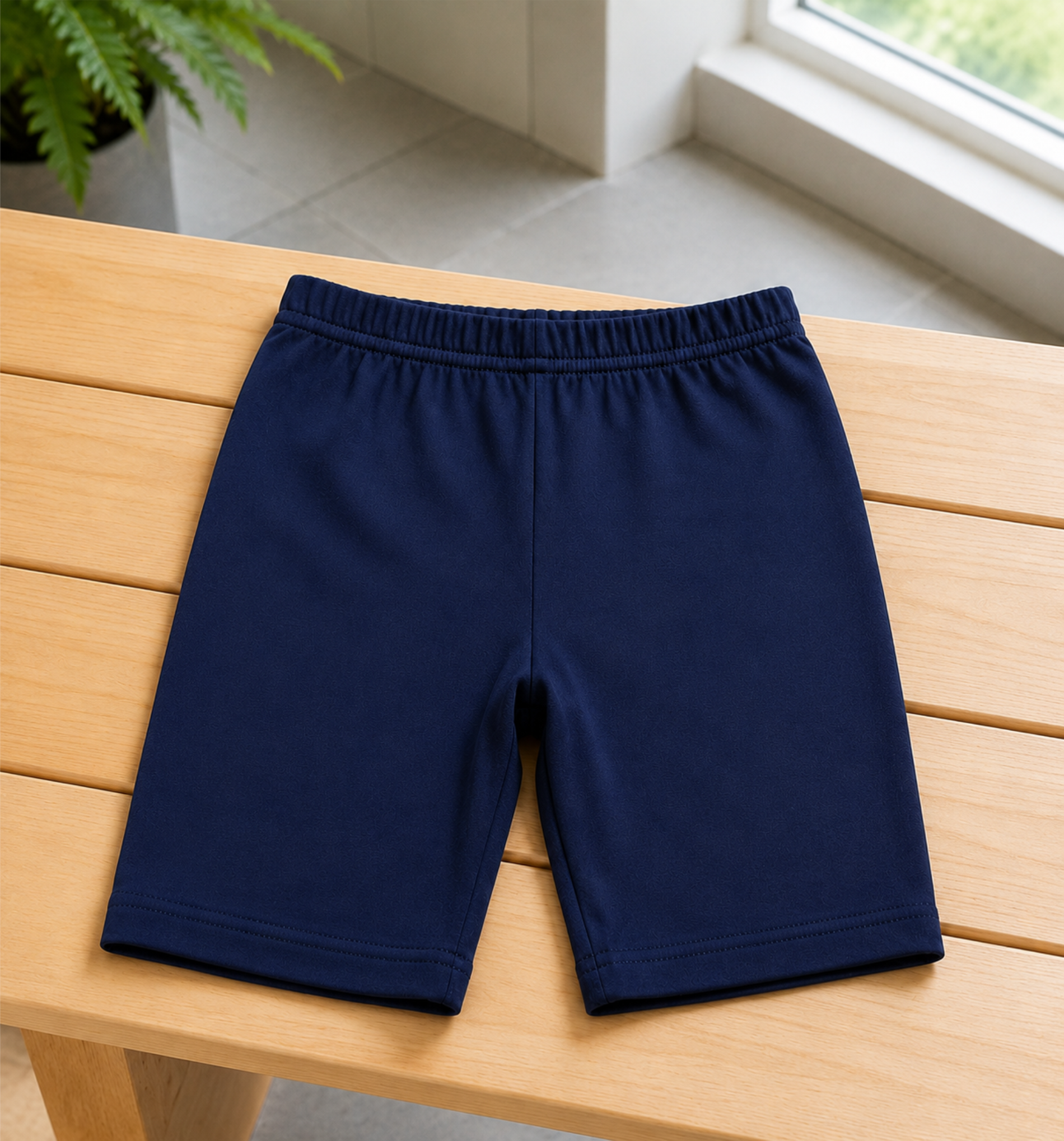 Navy Blue Uniform Cycling Shorts