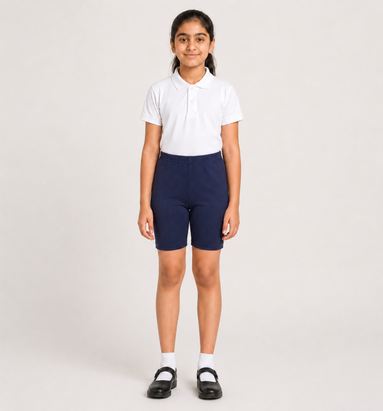Navy Blue Uniform Cycling Shorts