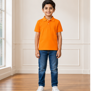 Orange Polo Uniform T-Shirt