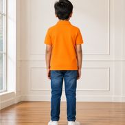 Orange Polo Uniform T-Shirt