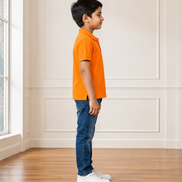 Orange Polo Uniform T-Shirt