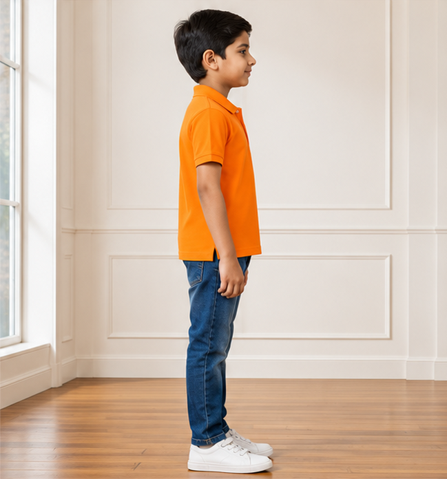 Orange Polo Uniform T-Shirt