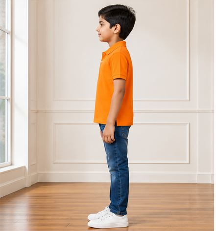 Orange Polo Uniform T-Shirt