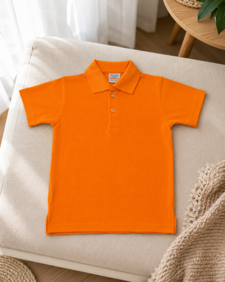 Orange Polo Uniform T-Shirt