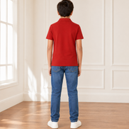 Red Polo Uniform T-Shirt