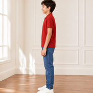 Red Polo Uniform T-Shirt