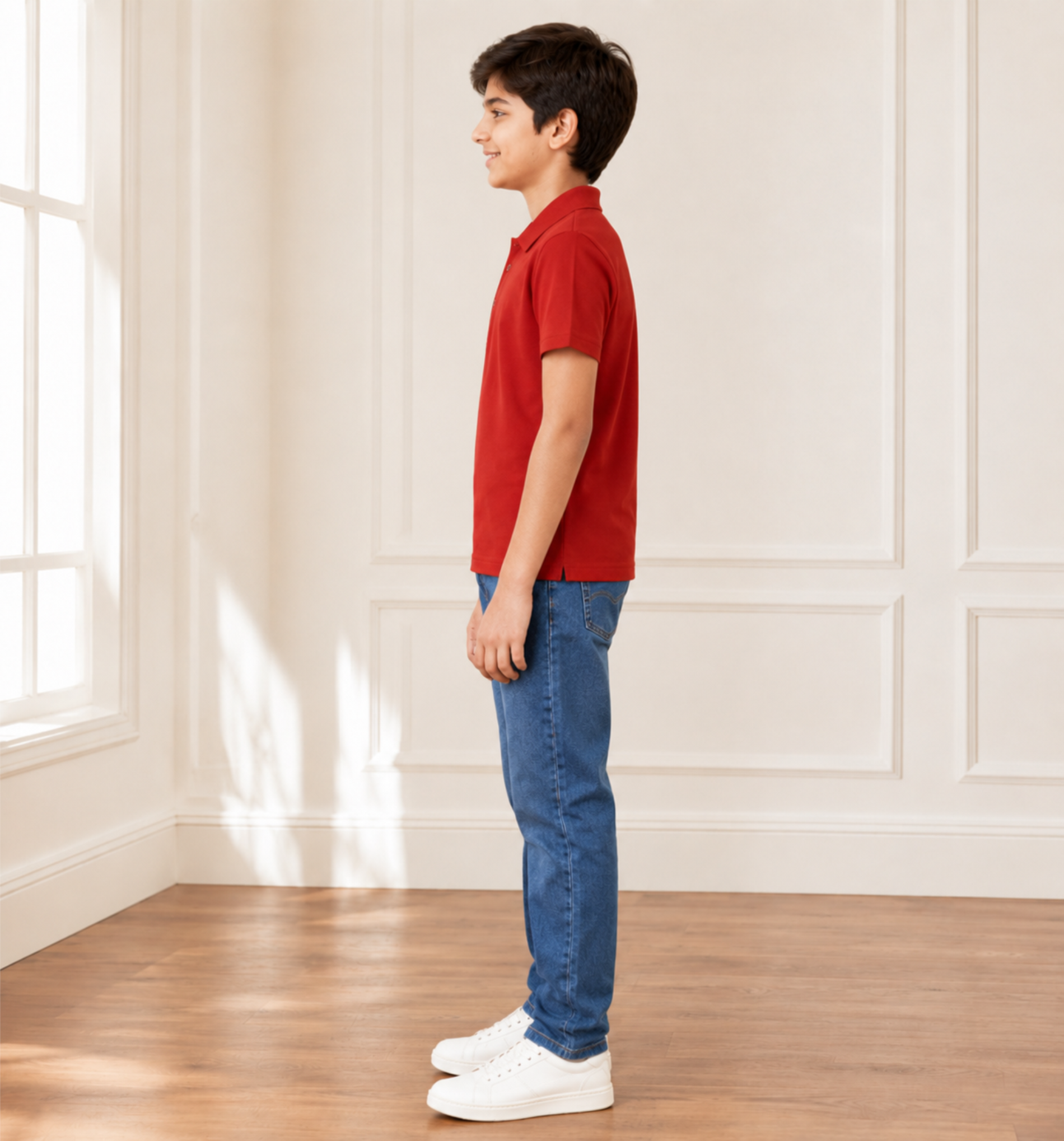 Red Polo Uniform T-Shirt